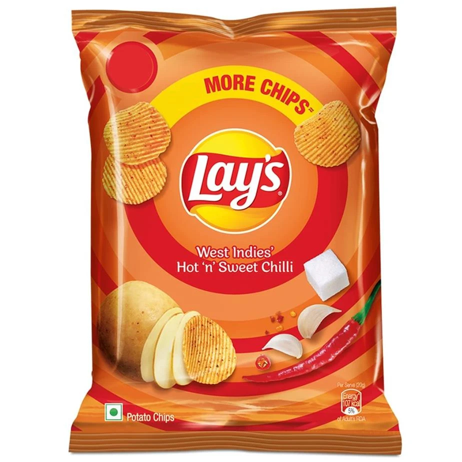 Lay's West Indies Hot 'n' Sweet Chilli Potato Chips – 67g