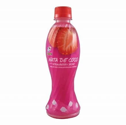 Nata De Coco Strawberry Drink-350 ml