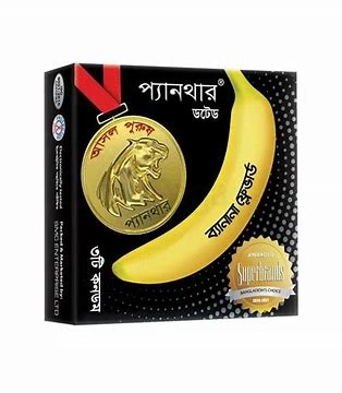 Panthar Dotted Banana Flv. Condom-3 pcs pkt