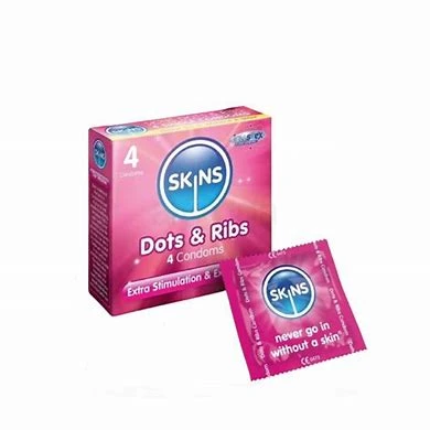 Skins Dots & Ribs Condom-4 pcs pkt