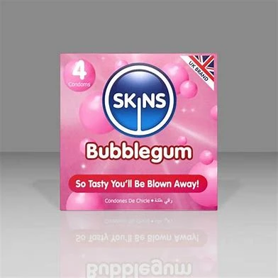 Skins Bubblegum Condom-4 pcs pkt