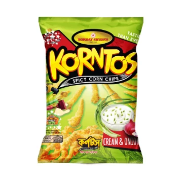 Bombay Sweets Korntos Cream & Onion Chips-85 Gm